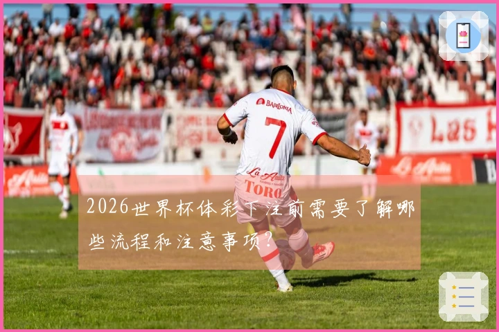 2026世界杯体彩下注前需要了解哪些流程和注意事项？